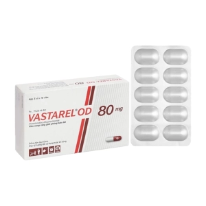 Vastarel OD 80mg Servier 3 vỉ x 10 viên (Trimetazidine dihydrochloride)