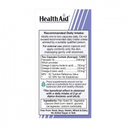 Vegan Omega 3 6 9 Healthaid 60 viên - Viên dầu hạt lanh Vegan Omega 3 6 9 Healthaid 60 viên - Viên dầu hạt lanh