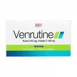 Venrutine BRV 3 vỉ x 10 viên Venrutine BRV 3 vỉ x 10 viên