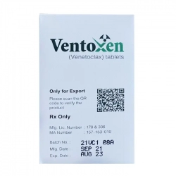 Ventoxen 100mg Venteoclax 60 viên - Điều trị ung thư Ventoxen 100mg Venteoclax 60 viên - Điều trị ung thư