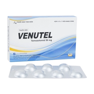Venutel 50mg Davipharm 2 vỉ x 7 viên (Temozolomide)