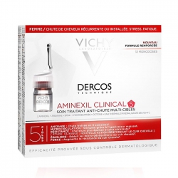 Tinh chất ngăn ngừa và giảm rụng tóc cho nữ Vichy Dercos Technique Anti - Hair Loss Treatment For Woman 12x6ml