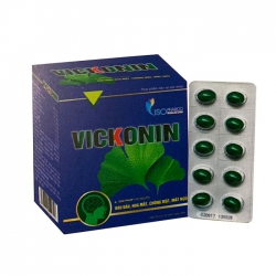 Tpbvsk bổ não Isopharco Vickonin, Hộp 100 viên