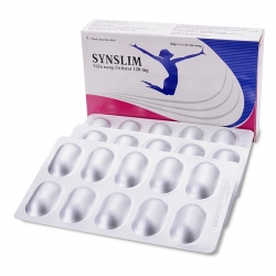 Thuốc giảm cân Synslim 120mg, Hộp 30 viên Thuốc giảm cân Synslim 120mg, Hộp 30 viên
