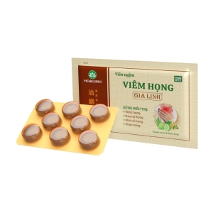 Viêm Họng Gia Linh Hoa Linh 2 vỉ x 8 viên - Viên ngậm