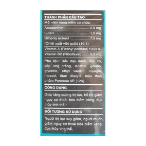 Eye-Vital Trang Minh 40 viên - Hỗ trợ thoái hóa điểm vàng