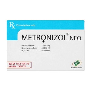 Viên Đặt Âm Đạo Metronizol Neo OPV 1 vỉ x 10 viên Viên Đặt Âm Đạo Metronizol Neo OPV 1 vỉ x 10 viên