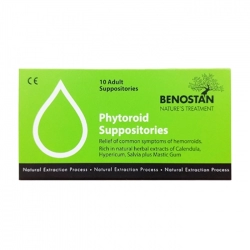 Viên Đặt Phytoroid Suppositories Benostan 2 vỉ x 5 viên