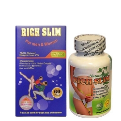 Tpbvsk  giảm cân Rich Slim USA, Hộp 60 viên Tpbvsk  giảm cân Rich Slim USA, Hộp 60 viên
