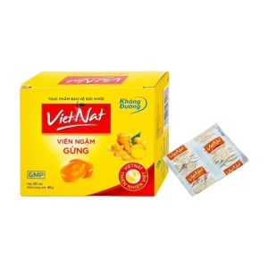 Viên Kẹo Ngậm VietNat 5 vỉ x 4 viên (Không Đường)