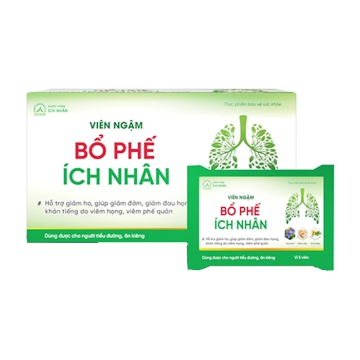Viên Ngậm Bổ Phế Ích Nhân 20 vỉ x 5 viên - Hỗ trợ giảm ho, giảm đờm Viên Ngậm Bổ Phế Ích Nhân 20 vỉ x 5 viên - Hỗ trợ giảm ho, giảm đờm