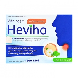 Viên ngậm Heviho 3 vỉ x 6 viên