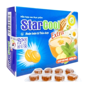 Viên Ngậm Ho Star Cool Extra Fobelife 3 vỉ x 8 viên Viên Ngậm Ho Star Cool Extra Fobelife 3 vỉ x 8 viên