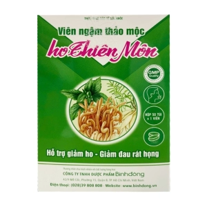 Viên Ngậm Thảo Mộc Ho Thiên Môn 50 viên - Hỗ trợ giảm ho, đờm