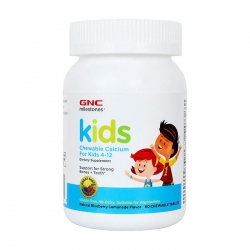 Viên nhai bổ xương cho trẻ GNC Kids Chewable Calcium For Kids 4-12 60 viên Viên nhai bổ xương cho trẻ GNC Kids Chewable Calcium For Kids 4-12 60 viên