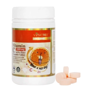 Viên nhai Vitamin C 1000mg With Zinc Vitatree 100 viên