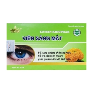 Lutein Kingphar 3 vỉ x 10 viên - Viên sáng mắt