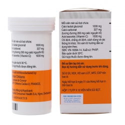 Viên sủi Ca-C 1000mg  Sandoz Orange, Tube 10 viên