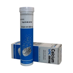 Calcium VPC 500mg, Tuýt 20 viên Calcium VPC 500mg, Tuýt 20 viên