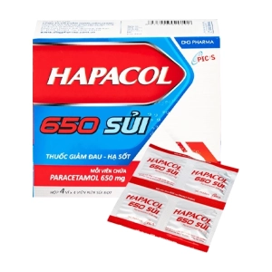 Viên Sủi Hapacol 650 DHG Pharma 4 vỉ x 4 viên