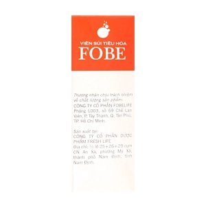 Viên Sủi Tiêu Hóa Fobe Fobelife 5 vỉ x 4 viên