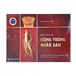 Viên tăng lực Đông Trùng Nhân Sâm, Hộp 60 viên