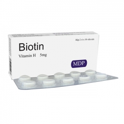 Viên uống Biotin Vitamin H 5mg MDP chăm sóc da móng tóc Viên uống Biotin Vitamin H 5mg MDP chăm sóc da móng tóc