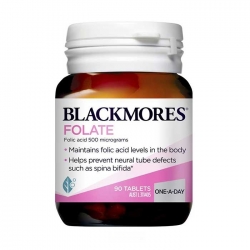 Viên Uống Blackmores Folate 500mcg Cho Bà Bầu, 90 viên Viên Uống Blackmores Folate 500mcg Cho Bà Bầu, 90 viên