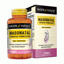 Mason Natural Masonatal Prenatal Formulation, Chai 100 viên Mason Natural Masonatal Prenatal Formulation, Chai 100 viên