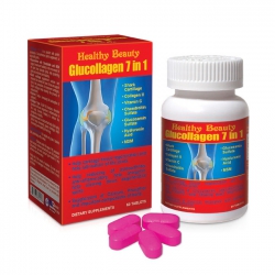 Viên uống bổ khớp Glucollagen 7in1 - Glucosamine 1500mg, Hộp 60 viên