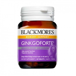 Viên uống bổ não hỗ trợ trí nhớ Blackmores Ginkgo Forte 2000mg 40 Viên Viên uống bổ não hỗ trợ trí nhớ Blackmores Ginkgo Forte 2000mg 40 Viên