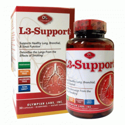 Viên uống bổ phổi Olympian Labs L3-Support Lọ 30 viên  Viên uống bổ phổi Olympian Labs L3-Support Lọ 30 viên