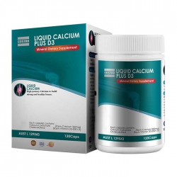 Viên uống bổ sung canxi Costar Liquid calcium plus D3, Hộp 120 viên Viên uống bổ sung canxi Costar Liquid calcium plus D3, Hộp 120 viên