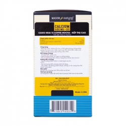 Calcium 600mg + D3 Mason Natural 100 viên - Viên nhai bổ sung canxi Calcium 600mg + D3 Mason Natural 100 viên - Viên nhai bổ sung canxi