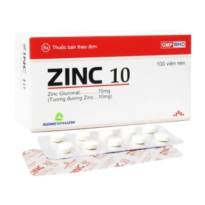 Zinc 10 Agimexpharm 10 vỉ x 10 viên