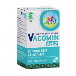 Viên uống bổ sung kẽm hữu cơ và vitamin tổng hợp - Shinpoong Vacomin ActiZ - Hộp 60 Viên Viên uống bổ sung kẽm hữu cơ và vitamin tổng hợp - Shinpoong Vacomin ActiZ - Hộp 60 Viên