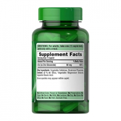 Puritan's Pride Zinc 50mg, Chai 250 viên Puritan's Pride Zinc 50mg, Chai 250 viên
