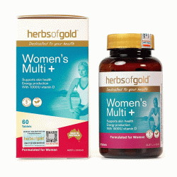 Viên uống bổ sung Multivitamin cho phụ nữ Herbs of Gold Women’s Multi+ Lọ 60 viên  Viên uống bổ sung Multivitamin cho phụ nữ Herbs of Gold Women’s Multi+ Lọ 60 viên