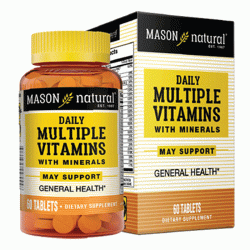 Mason Natural Multiple Vitamins, Chai 60 viên Mason Natural Multiple Vitamins, Chai 60 viên