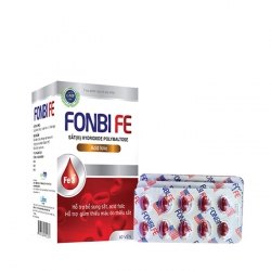 Viên uống bổ sung sắt Lafon Fonbi Fe vỉ 60 viên Viên uống bổ sung sắt Lafon Fonbi Fe vỉ 60 viên