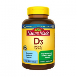 Viên uống bổ sung Vitamin D3 Nature Made D3 1000 IU 25mcg, Chai 650 Viên Viên uống bổ sung Vitamin D3 Nature Made D3 1000 IU 25mcg, Chai 650 Viên