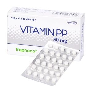 Vitamin PP 50mg Traphaco - Hộp 10 vỉ x 30 viên Vitamin PP 50mg Traphaco - Hộp 10 vỉ x 30 viên