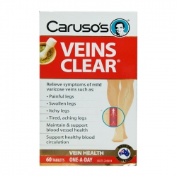 Tpbvsk giãn tĩnh mạch Caruso’s Veins Clear, Hộp 60 viên