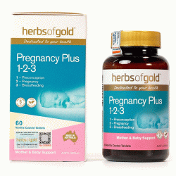 Viên uống dinh dưỡng bà bầu Herbs Of Gold Pregnancy Plus 123 Lọ 60 viên  Viên uống dinh dưỡng bà bầu Herbs Of Gold Pregnancy Plus 123 Lọ 60 viên