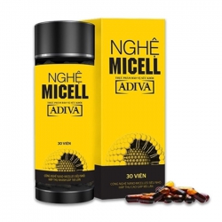 Viên uống giảm đau bao tử Adiva Nghệ Micell, Lọ 30 viên