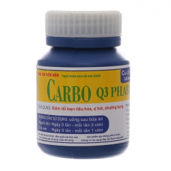 Viên uống giảm rối loạn tiêu hóa Carbo Q3 Pharco Viên uống giảm rối loạn tiêu hóa Carbo Q3 Pharco
