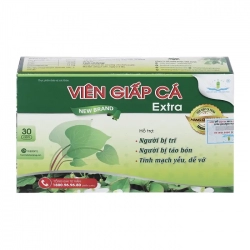 Viên uống GIẤP CÁ Extra Tâm Dược 30 viên - Hỗ trợ bệnh trĩ