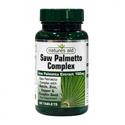 Viên uống hỗ trợ tuyến tiền liệt Natures Aid Saw Palmetto Complex 60 Viên