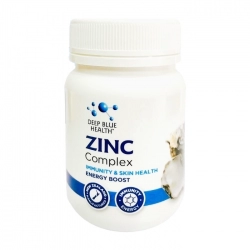 Viên uống kẽm Deep Blue Health Zinc Complex, Chai 60 viên Viên uống kẽm Deep Blue Health Zinc Complex, Chai 60 viên