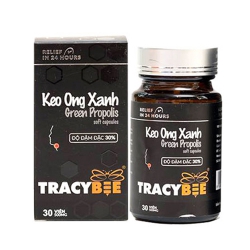 Viên uống Keo Ong Xanh Green Propolis, Lọ 30 Viên